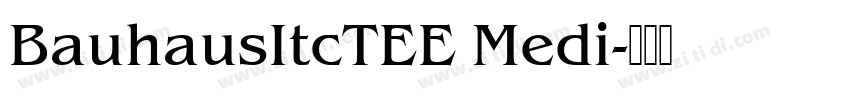 BauhausItcTEE Medi字体转换